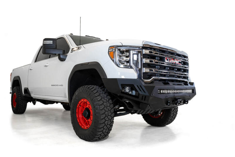 GMC Sierra 2500 Bumper - Front - Addictive Desert Designs - Stealth Fighter - Hammer Black - `20-`27
